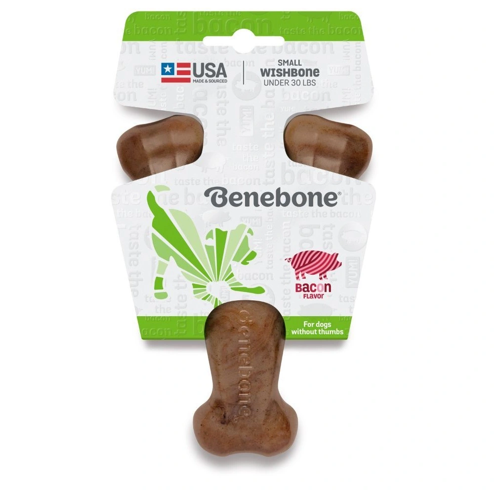 Benebone Wishbone Bacon S - tyggeben med bacon